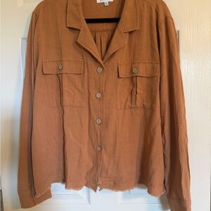 Grace & Lace Brown Jacket/Shirt